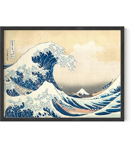 Amazon.co.jp: Hokusai Great Wave Off Kanagawa Mount Fuji Japan